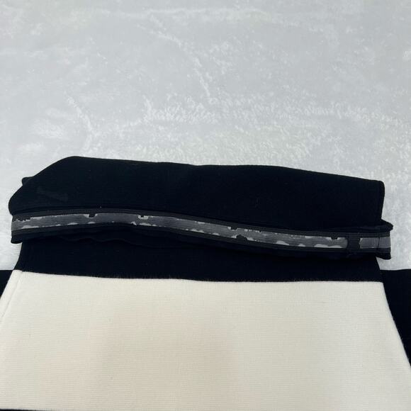 Club Monaco Milano Strapless Maxi Dress Bodycon Cocktail Black White Stripe Sz S - Picture 9 of 11